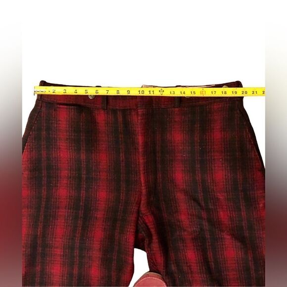 VNT Woolrich Plaid Wool Hunting Work Pants 1940’s RARE Outdoor Cosplay - Picture 3 of 16